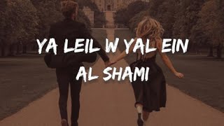 Al Shami - Ya Leil W Yal Ein (Speed Up)(Lyrics) Resimi