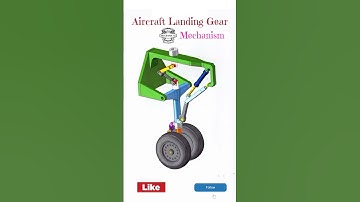 Aircraft Landing Gear Mechanism #3d #automobile #3danimation #machine #mechanical #engineering #cad