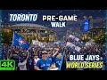 【4K】World Series Hype! 🔵 Pre-Game 6 Fan Energy in Downtown Toronto (Oct 2025)