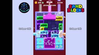 Sand Blocks: Drop Puzzle Level 111 walkthrough gameplay Solution easy 
