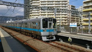 [実は中間車化改造車組み込み編成] 小田急1000形ワイドドア車 各駅停車小田原行き 開成(OH-42)到着