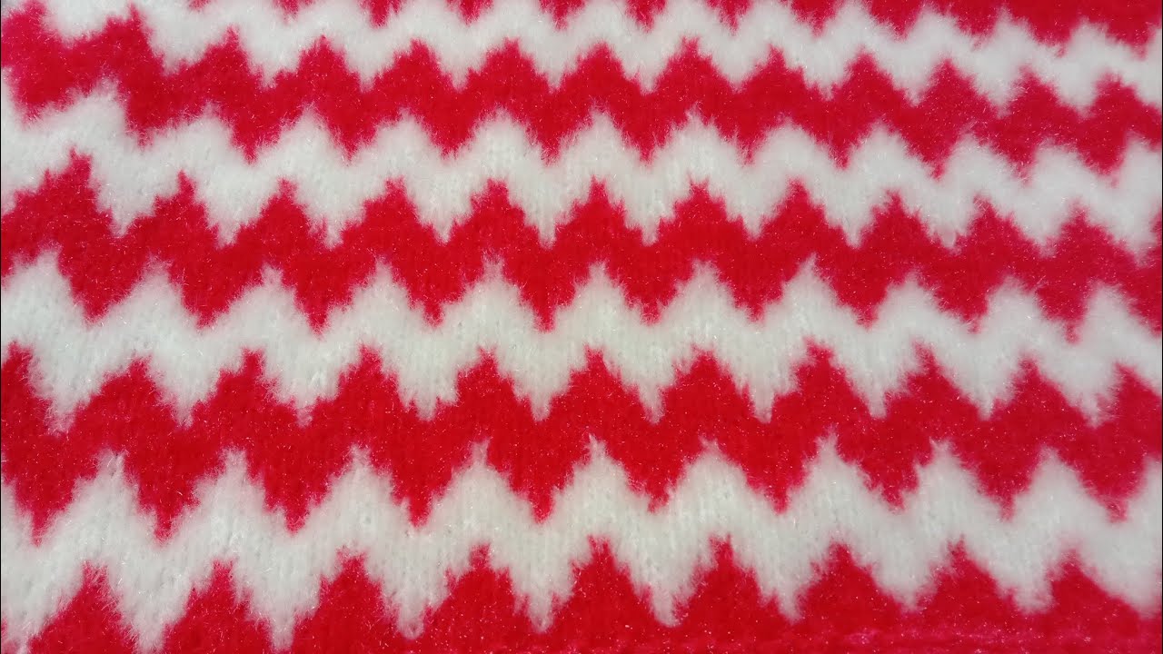 Two colour knitting design for baby and ladies sweter # दो रंगों का डिजाइन बनाए