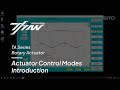 Sito Drive Tutorial | TA Actuator Control Modes Explained (Current, Velocity, Position, MIT)