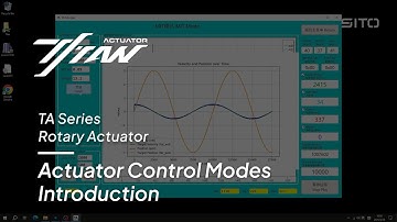 Sito Drive Tutorial | TA Actuator Control Modes Explained (Current, Velocity, Position, MIT)