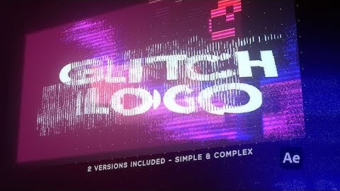 Glitch Logo / Text Intro | After Effects Template