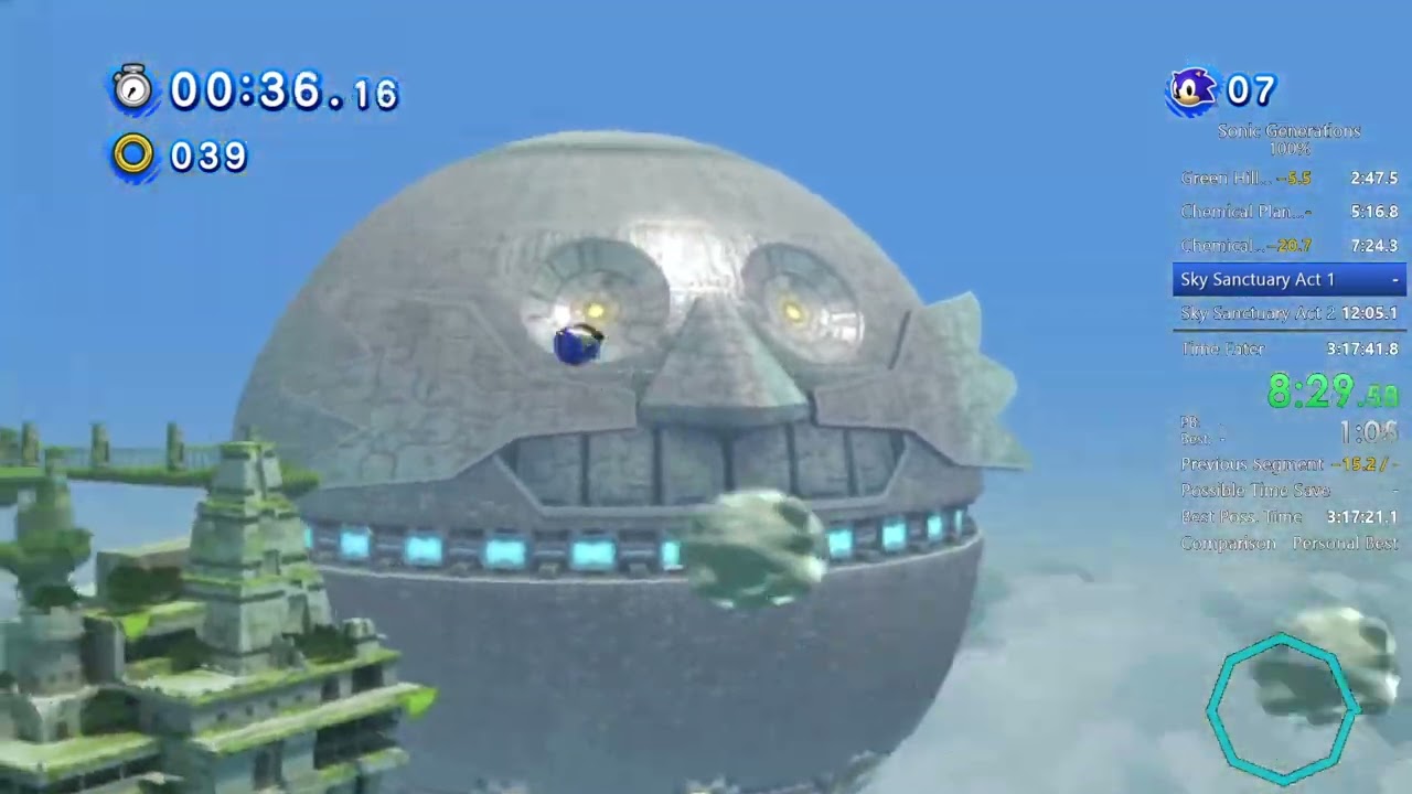 Sonic Generations - 100% Speedrun 
