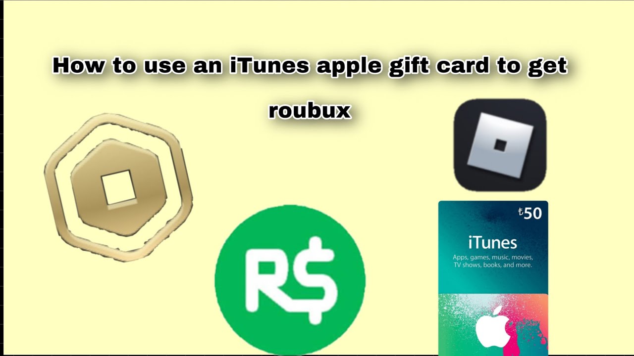 How To Get Ruobux With An Itunes Gift Card Youtube - can you buy robux with an apple gift card
