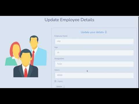 React.js Employees Management system-project - YouTube