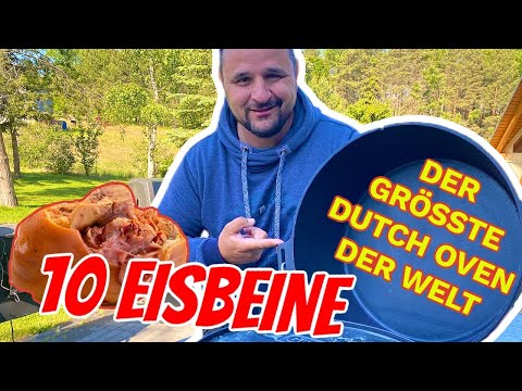 MEGA VIEL EISBEIN aus dem XXXL DUTCH OVEN auf Holzkohle MIT GEHEIMZUTAT !!! --- Klaus grillt