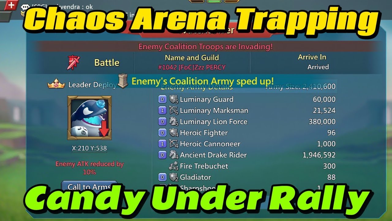 Rally Trapping in Chaos Arena || Lords Mobile - YouTube