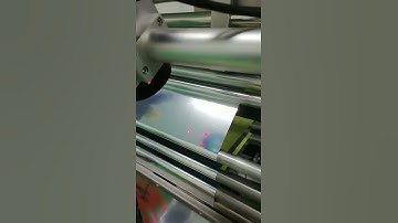 Laser marking machine works on film rolling