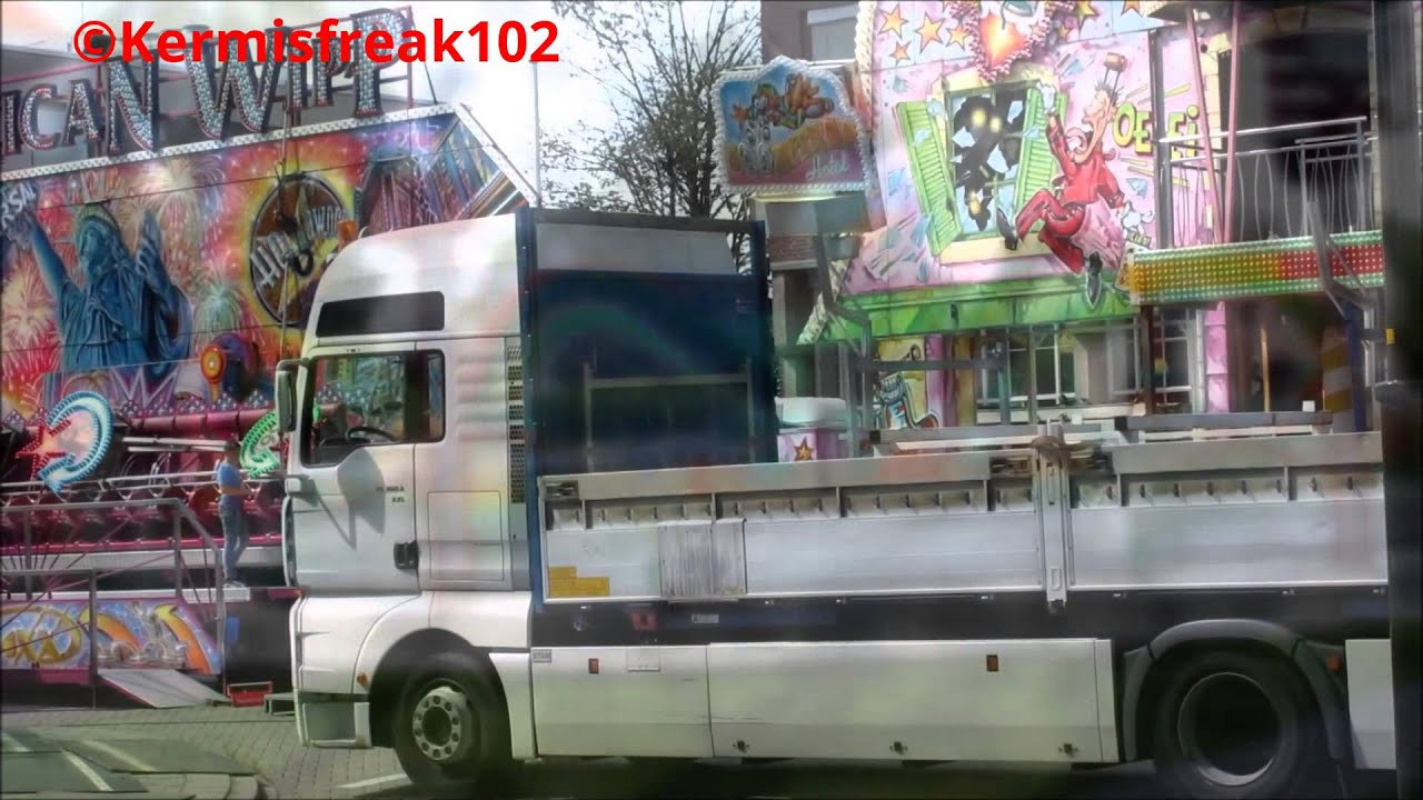 Opbouw/Aufbau Volksfeestkermis Winterswijk 2015