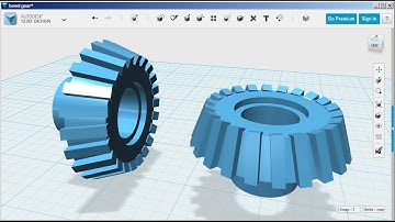 123D Design: Bevel Gear
