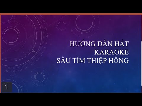 Sầu tím thiệp hồng # hướng dẫn hát karaoke bolero