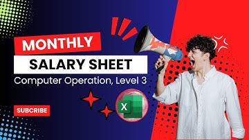 Monthly Salary Sheet in Excel | মাসিক বেতন শীট তৈরি এক্সেলে | NSDA Job Task