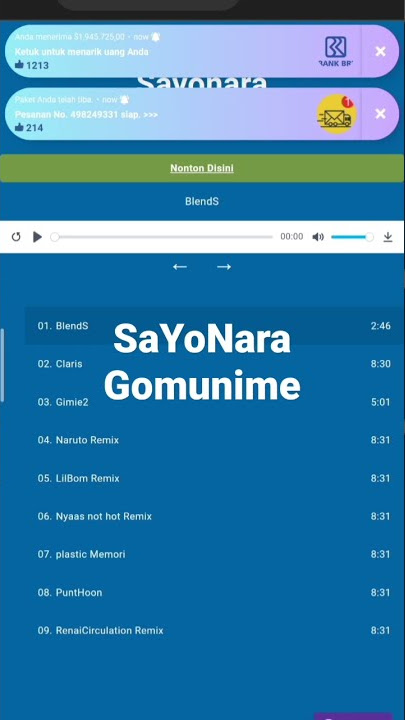 SayoNara Gomunime