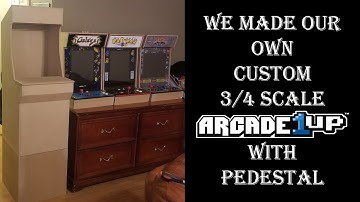 We Built Our Own Custom Arcade1up Style Cab from scratch!!!(Prototype)