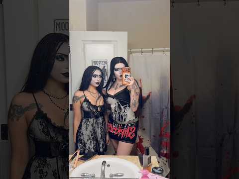 We’re doing this everytime we go out now #gothmakeup #tradgoth #vlog