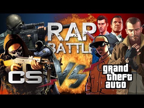 Видео: Рэп Баттл - Grand Theft Auto vs. Counter-Strike