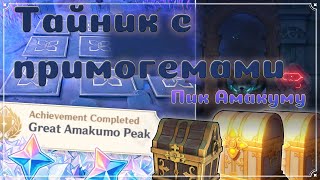 Пик Амакуму - прохождение секрета с плитами / Много бесплатных примогемов / Genshin Impact 2.1