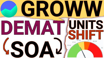 HOW TO SHIFT MUTUAL FUND UNITS FROM DEMAT FORMAT TO SOA IN GROWW|SOA VS DEMAT WHICH IS BEST|FINOBIT