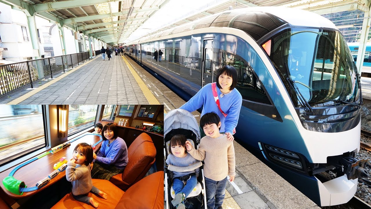 サフィール踊り子6人用グリーン個室に家族でのってきた