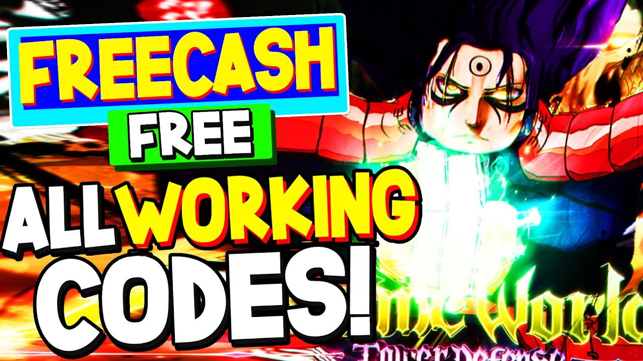 *NEW* ALL WORKING UPDATE CODES FOR ANIME WORLD TOWER DEFENSE! ROBLOX ...