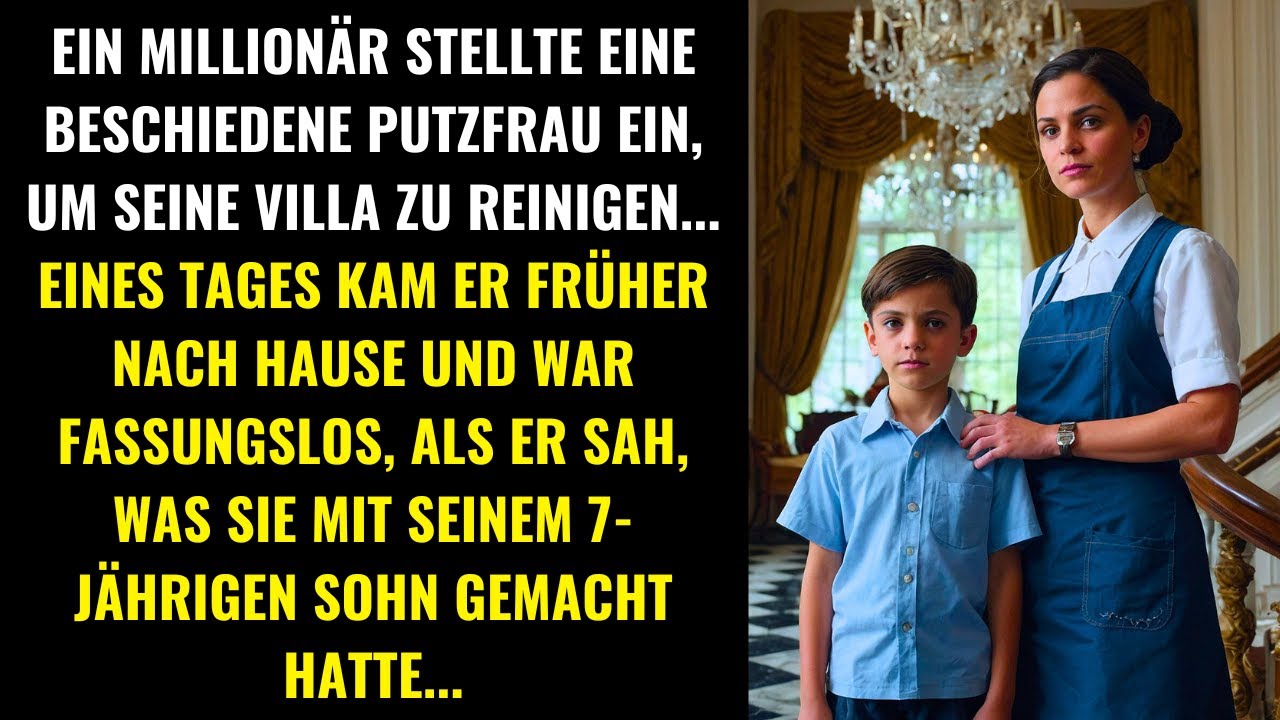 MILLIONÄR ERSTARRTE, ALS ER ERFUHR, WAS SEINE PUTZFRAU MIT SEINEM 7-JÄHRIGEN SOHN GETAN HATTE...