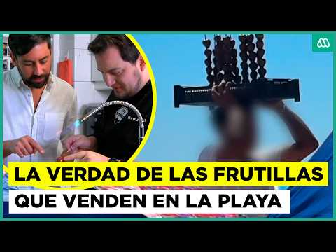 ¿Tienen cera? La verdad de las frutillas con chocolate que venden en las playas