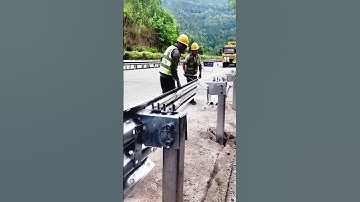 waveform guardrail installation process #goodtools #short