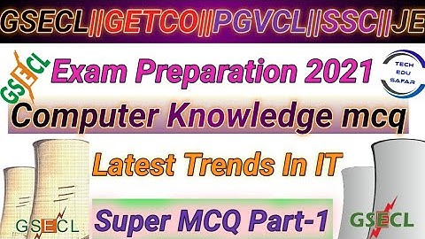 Computer Knowledge Important Mcq||GSECL Exam Preparation||GETCO Exam Preparation||PGVCL||basic IT