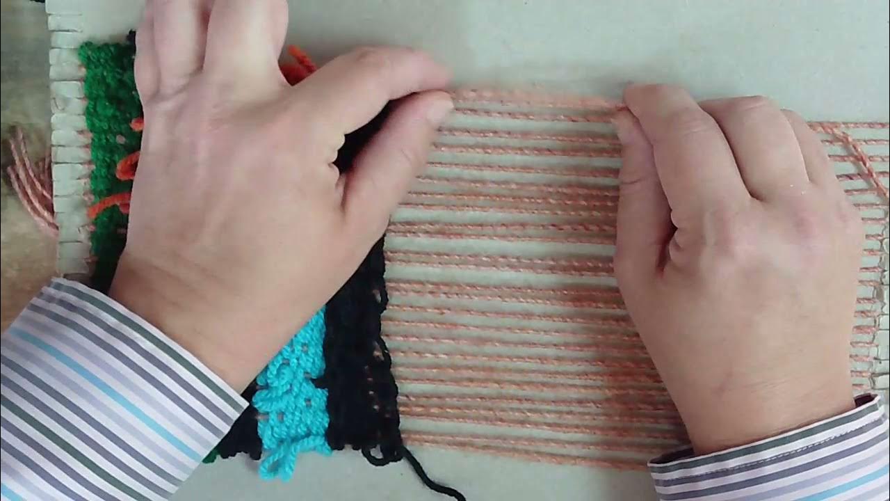 Removing Your Weaving From The Cardboard Loom YouTube