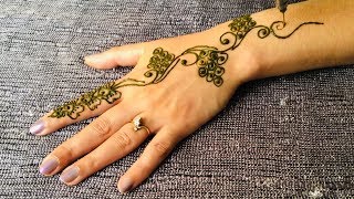 رسمات نقش حنا جميلة و خفيفة بمناسبة شهر رمضان المبارك  beautiful  Henna  Design  Tutorial