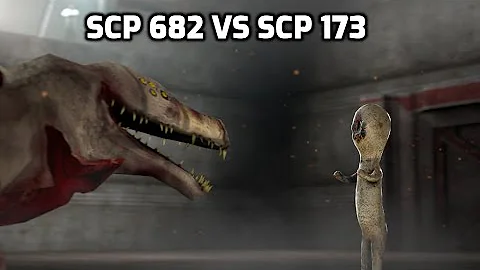 SCP-682 VS SCP-173 [SFM]