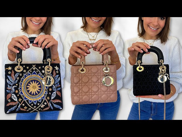 Comparing The Lady Dior Designer Handbag Sizes, Designs And Styles *WHICH  ONE SHOULD YOU GET? 