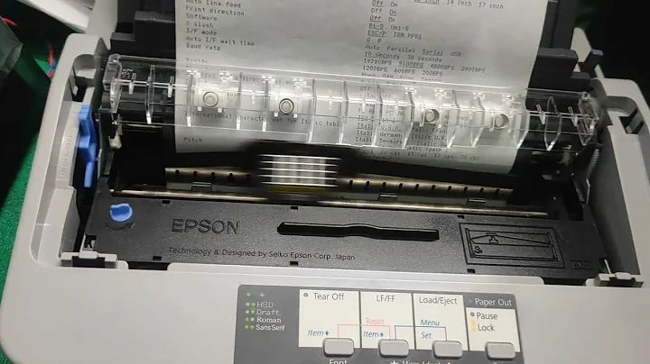 Printer EPSON LX - 310 All problems solution//Set& Reset printer settings