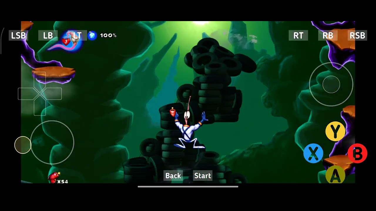 Retest Ax360e beta 0.9. Earthworm Jim HD