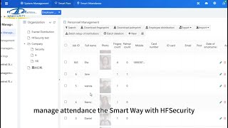 Smart Attendance System by HFSECURITY | Face, Fingerprint, Palm & More!