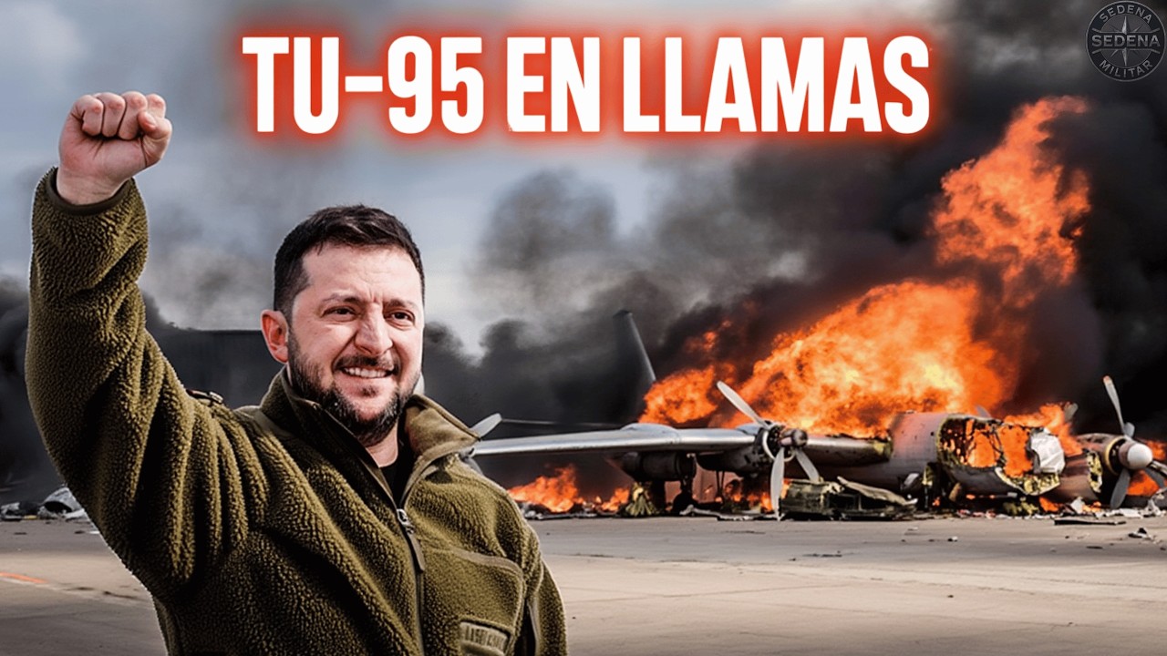 Ucrania ataca una base aérea rusa - bombardero nuclear TU95 en llamas! / SEDENA-Militar.