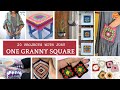 20 CROCHET Projects with just ONE GRANNY SQUARE for ABSOLUTE BEGINNERS