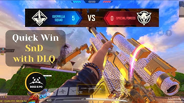 Won all rounds quickly in ranked Search and Destroy match with DLQ