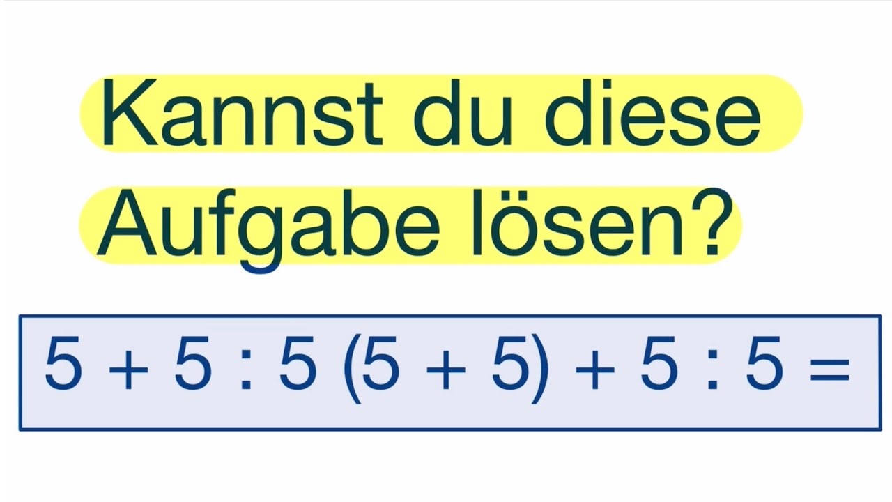 Kannst du die Aufgabe lösen? Beachte dabei die Rechenregeln.