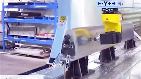 Aerospace Leading Edge CNC Machining Video of a 5 Axis Gantry CNC Router