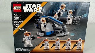 LEGO Star Wars 75359 “332nd Ahsoka Clone troopers battle pack” Set review !!