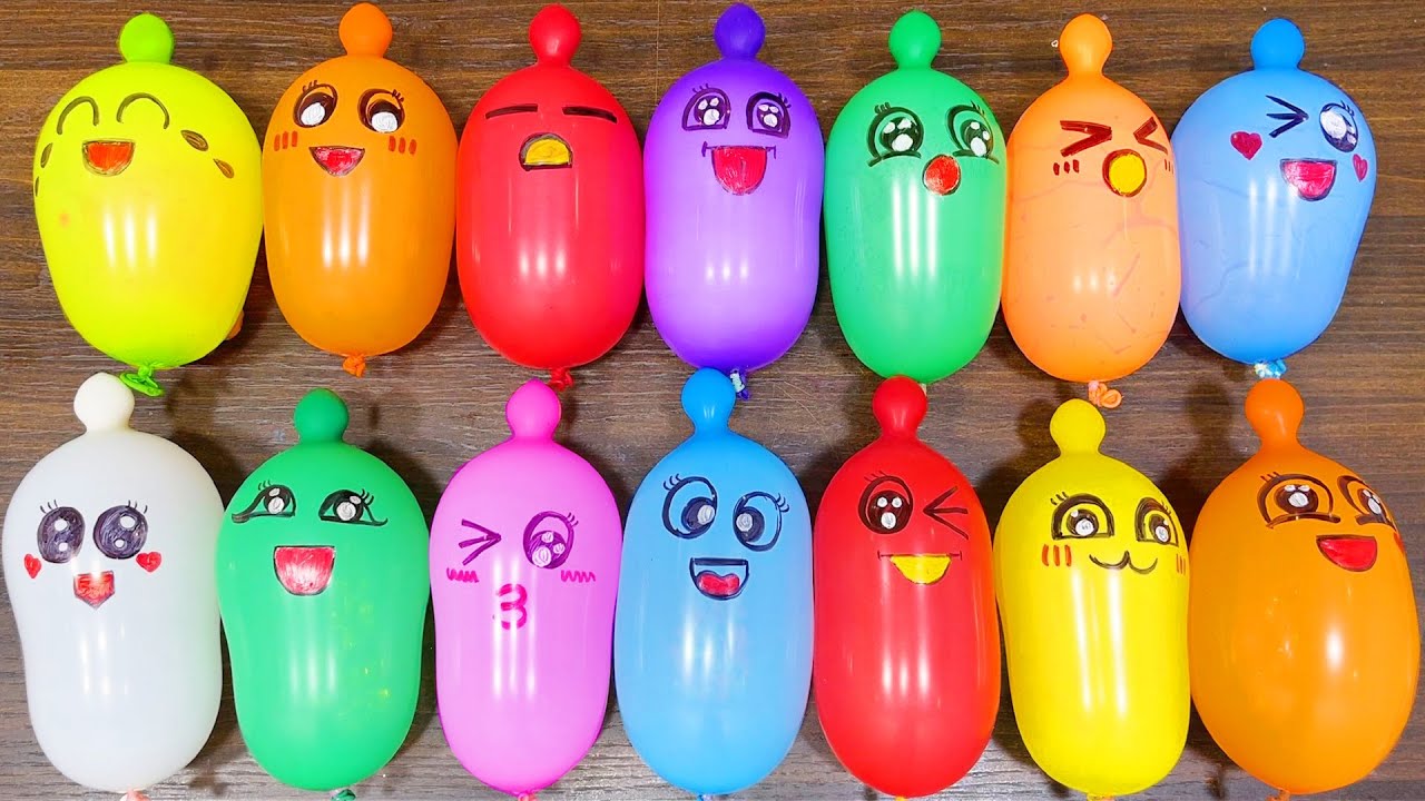 Making GLOSSY Slime with Funny Balloons - Satisfying Slime video 