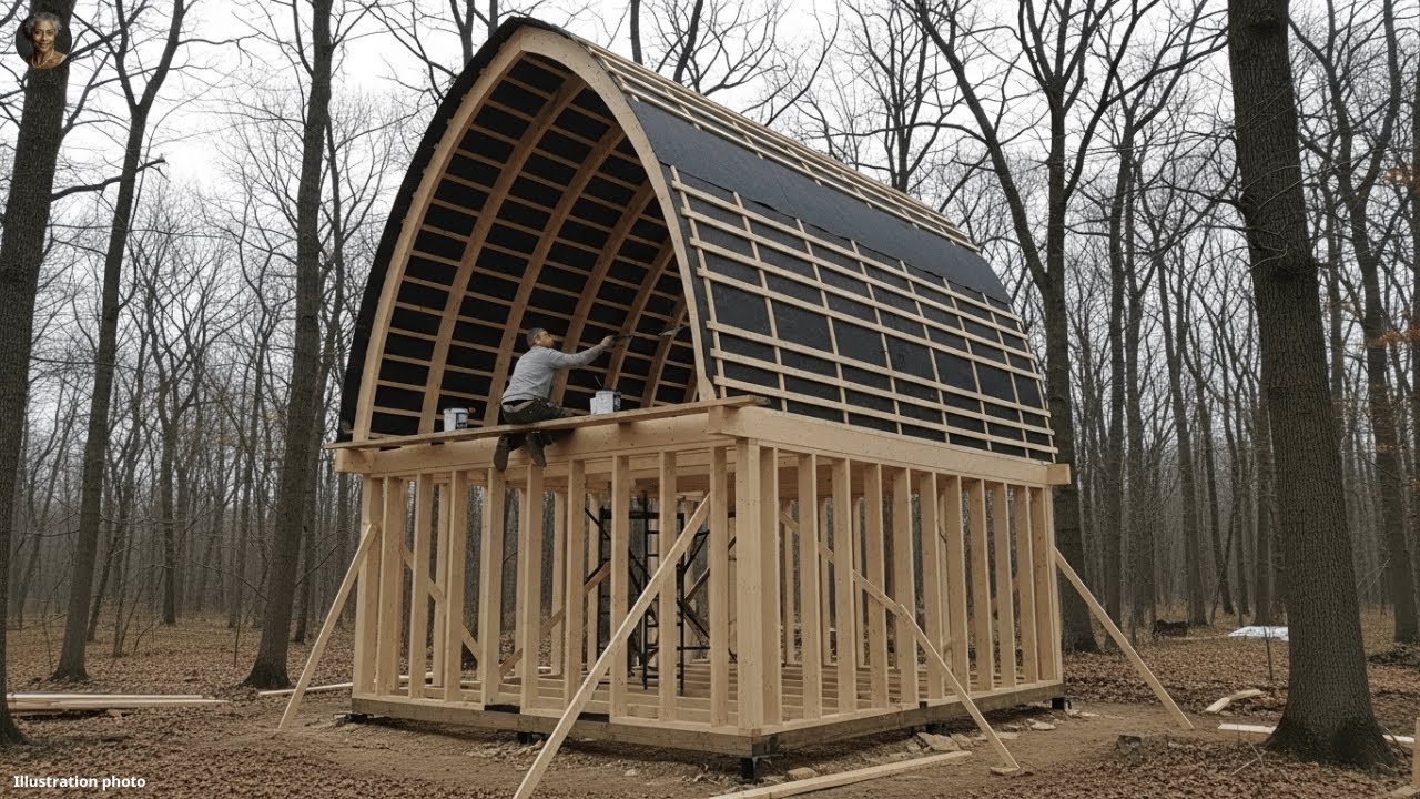 Man Lives Alone in the Forest for 30 Days Building a Cozy Off Grid ...