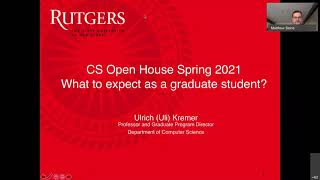 Rutgers University Department of Computer Science Open House - Graduate Program Director Talk