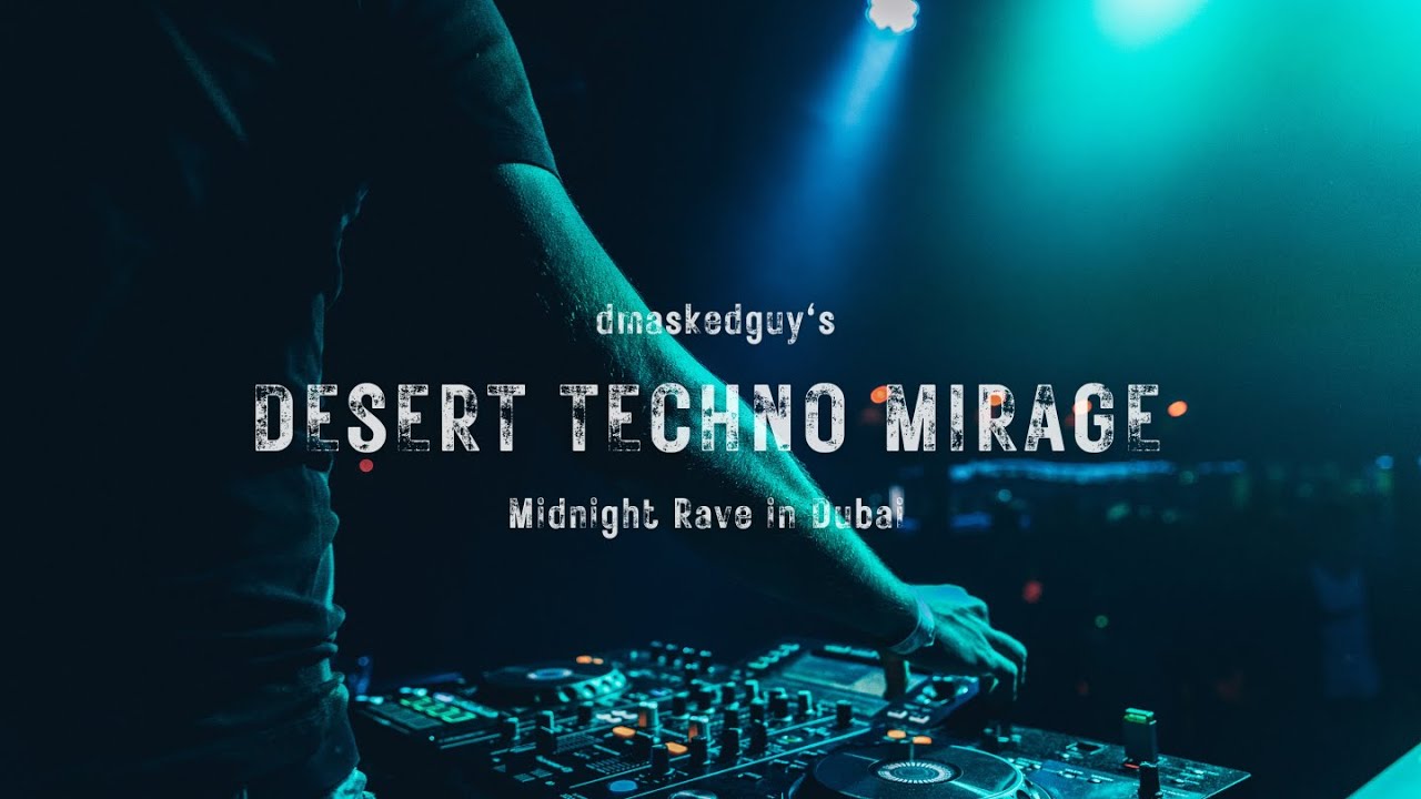 Midnight Rave in Dubai: dmaskedguy's Desert Techno Mirage