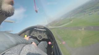 Gliding - Learning to fly - Flight 040 - Winch power failure simulation