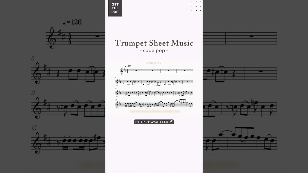 Soda Pop - K-Pop: Demon Hunters | Trumpet Sheet Music 🎺 